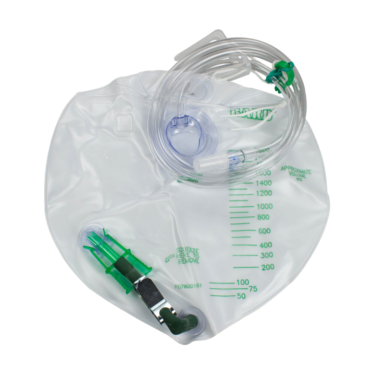 BD Urine Drainage Bag with Anti-Reflux Chamber, 2000ml (154002)